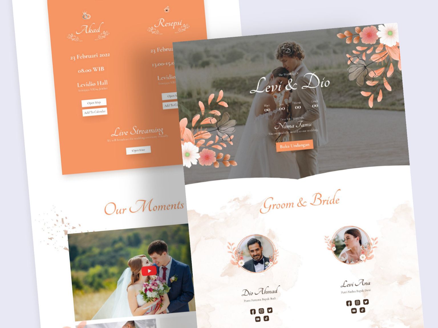 Preview template Floral 3