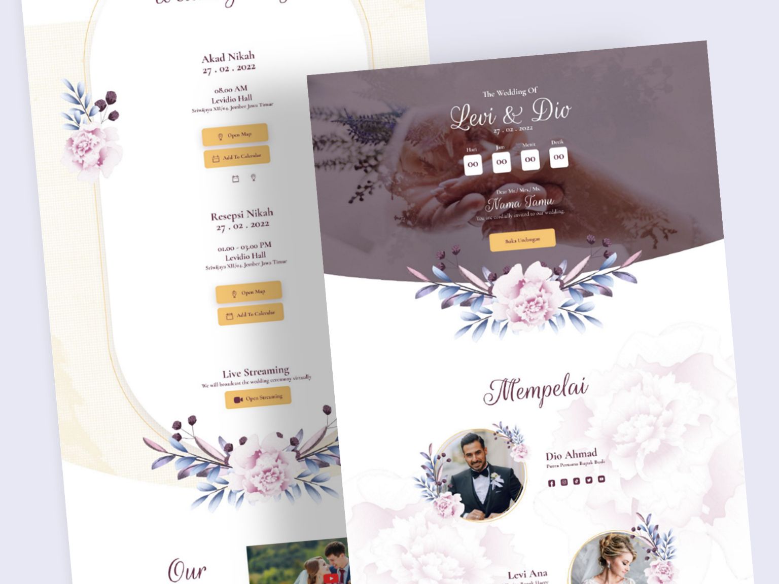 Preview template Floral 4