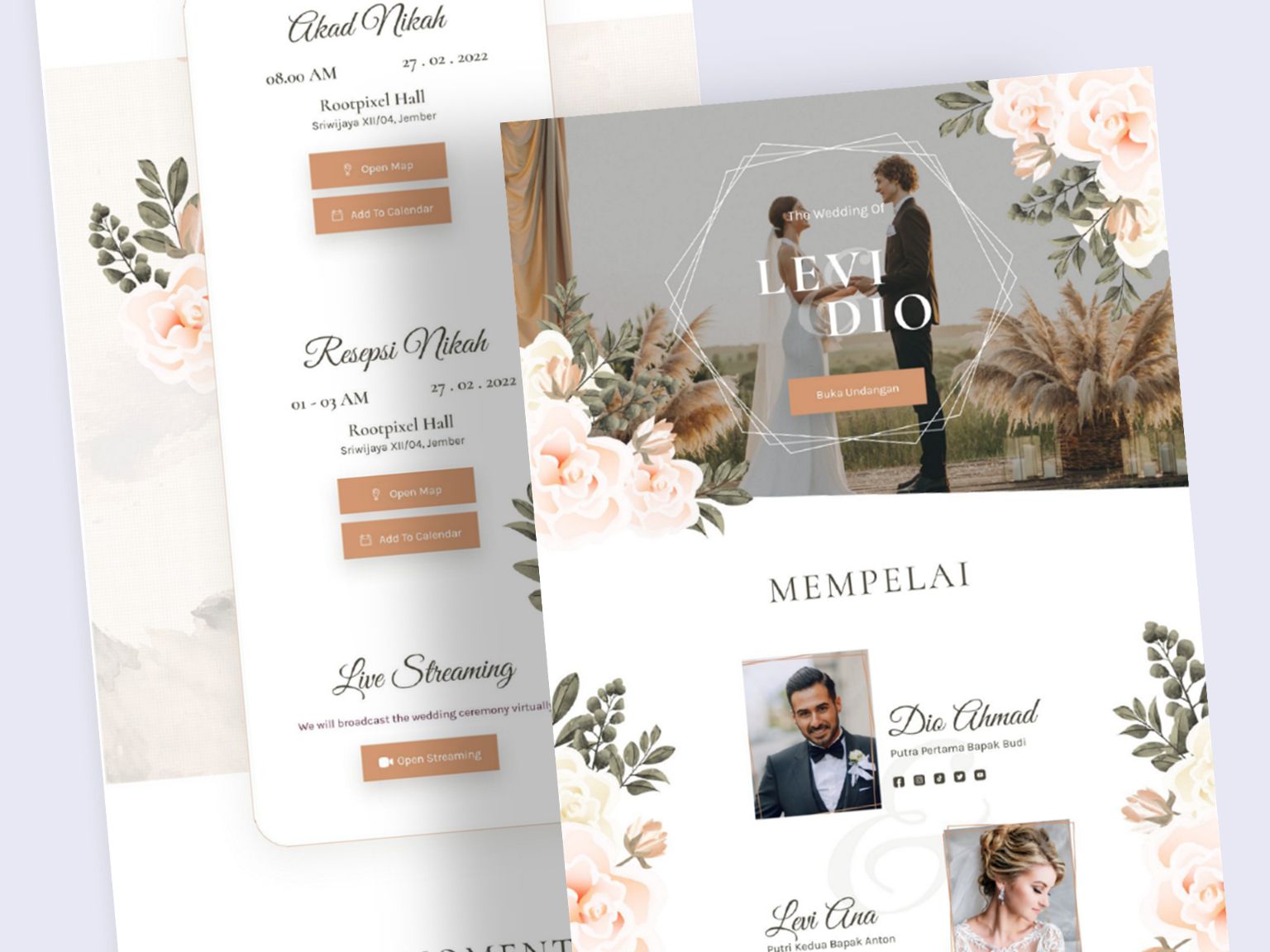 Preview template Floral 5