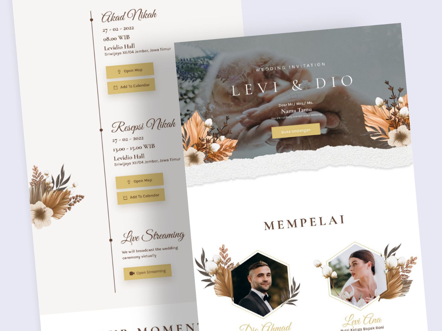 Preview template Floral 6