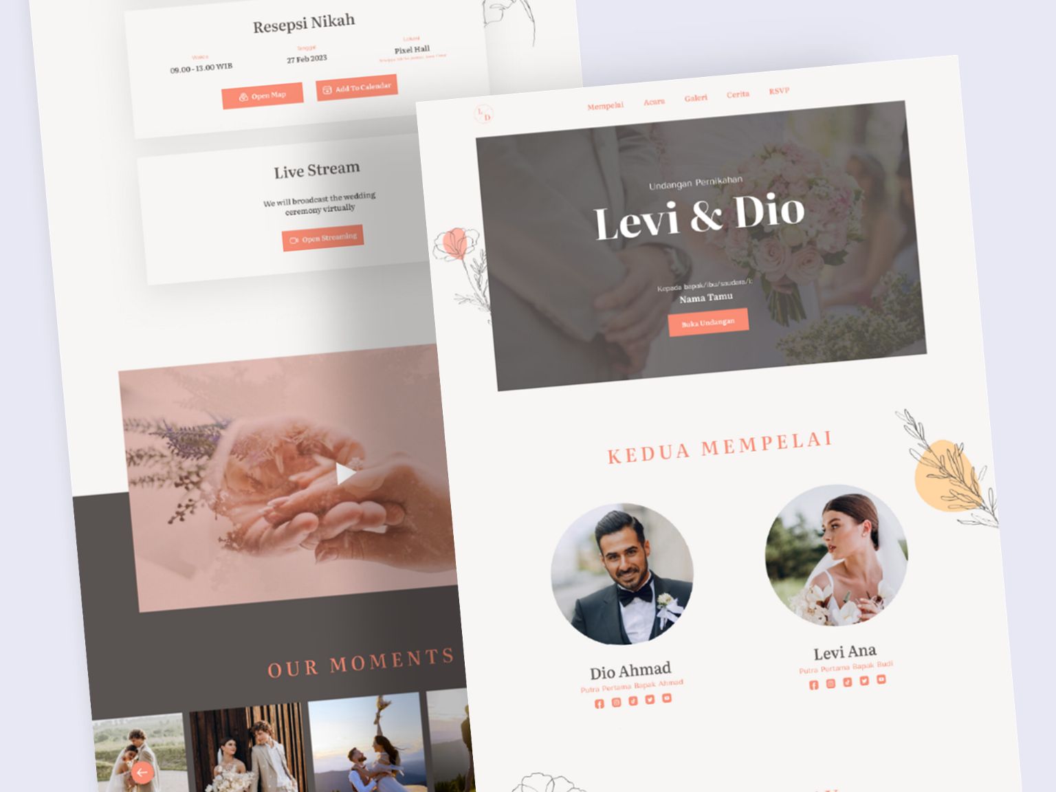 Preview template Floral 8