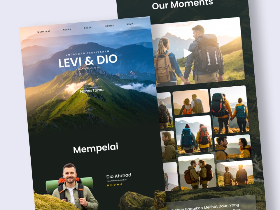 Preview template Parallax 5